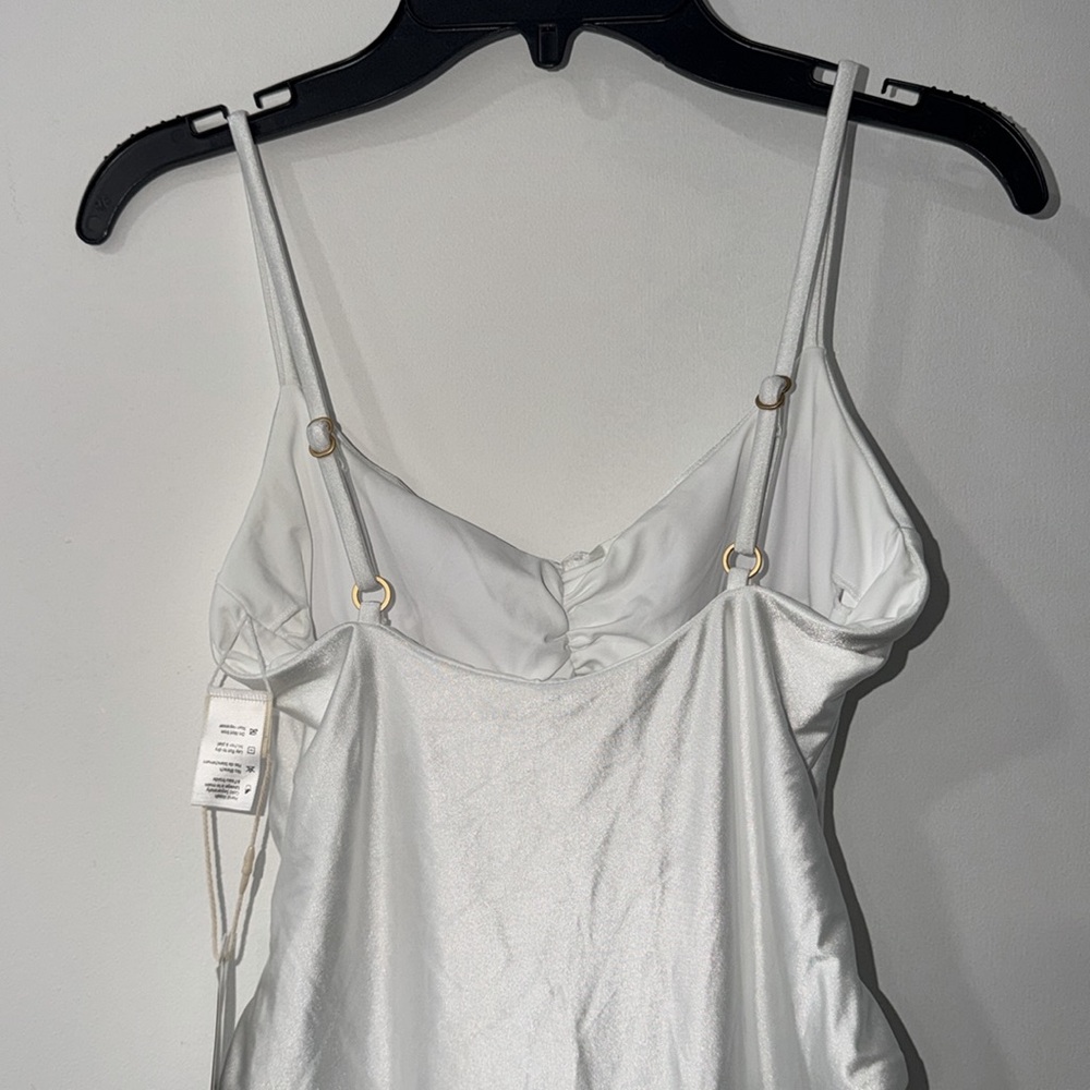 L*Space Sierra One Piece Bathing Suit - White Satin Shine, SMALL - Picture 5 of 11